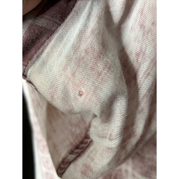 Soft‎ Surroundings  Lightweight Plaid Hooded Top Size S - Picture 8 of 13